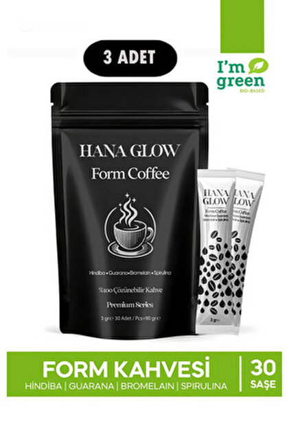 Hana Glow Form Kahvesi Hindiba, Guarana, Bromelain Ve Spirulina