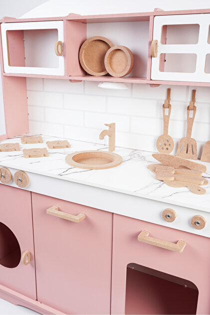 ruth様❤️専用　ブライス　アンティーク加工　リバーシブル５連パーテーション HOBBY HOUSE Ahşap Oyuncak Mutfak Seti Mermer Desenli - Fiyatı