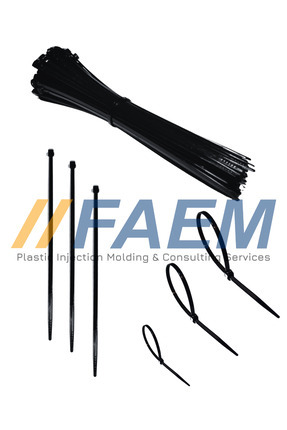 3.6x300 mm Kablo Bağı - Plastik Kelepçe - Cırt Kelepçe (SİYAH) ( 100 Adet )