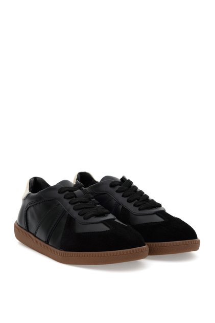 Black Leather Sneaker 50305342-Vr046