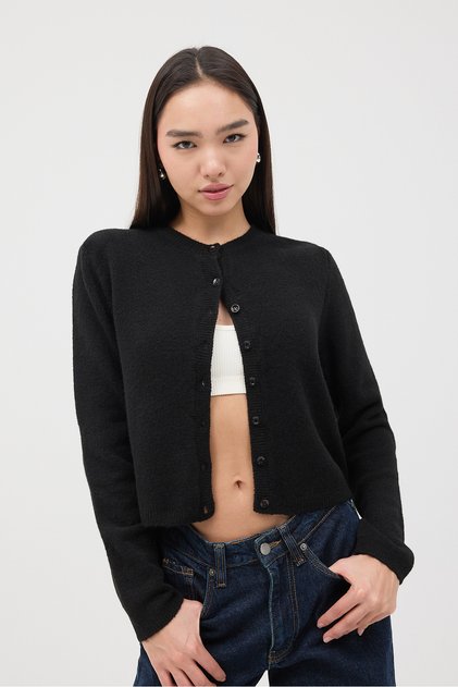 Crew Neck Buttoned Knitwear Cardigan H3364-A10