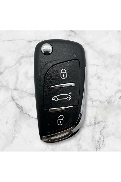 Peugeot Tipi KD Ve Akıllı Sustalı Kumanda Kabı 3 Buton