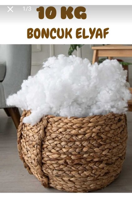 Avantajli Ürün 10 Kg Boncuk Silikon Elyaf 1. Kalite Lüks Elyaf Yapişmaz % 100 Silikonlu
