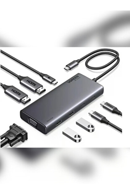 Ugreen 65487 11 in 1 Disk Kutusu Çok Fonksiyonlu Bağlantı
