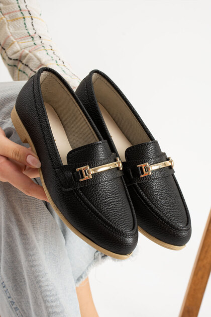 Slipcat Women's Flats Buckle Detailed Stylish Comfortable
