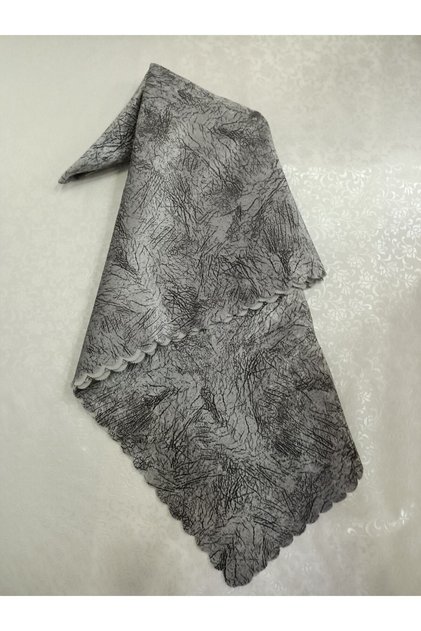 Gray Color Sponge Sofa Bed Cover Vein Patterned Non-Slip Destroyable Cover
