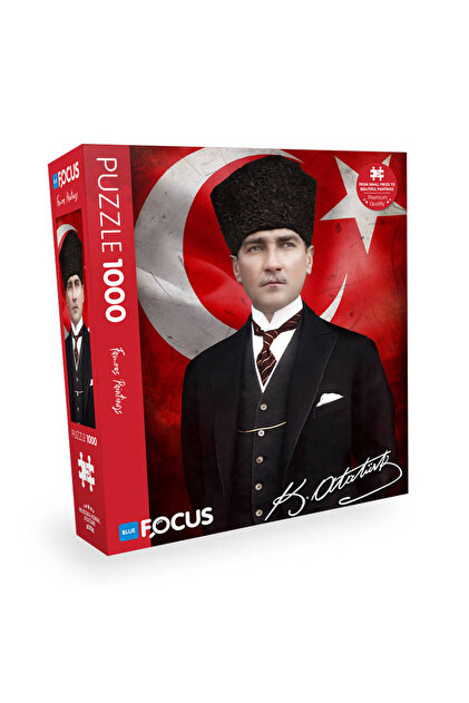 Blue Focus 1000 Parça Puzzle - Mustafa Kemal Atatürk Bf467