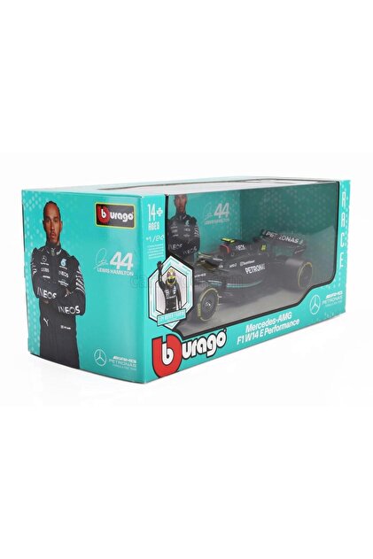 Burago Formula 1 Mercedes F1 W14 Lewis Hamilton 1/24 Diecast Model
