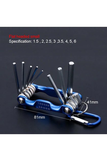 Small Hexagon Wrench Portable Folding Hex Wrench Allen Set Metal Metric System Torx Hexagonal Spanne
