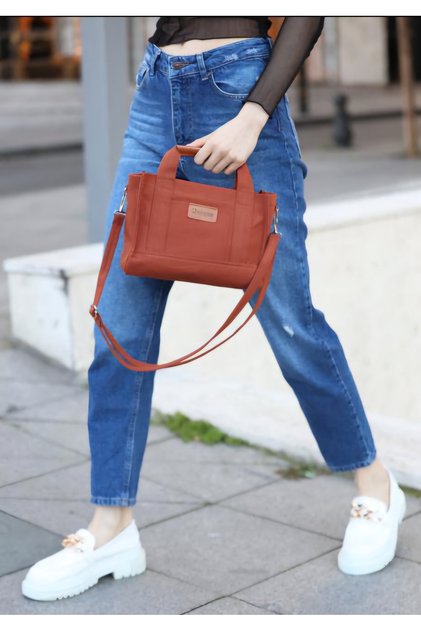 Women's Canvas Arm Bag with Shoulder Strap