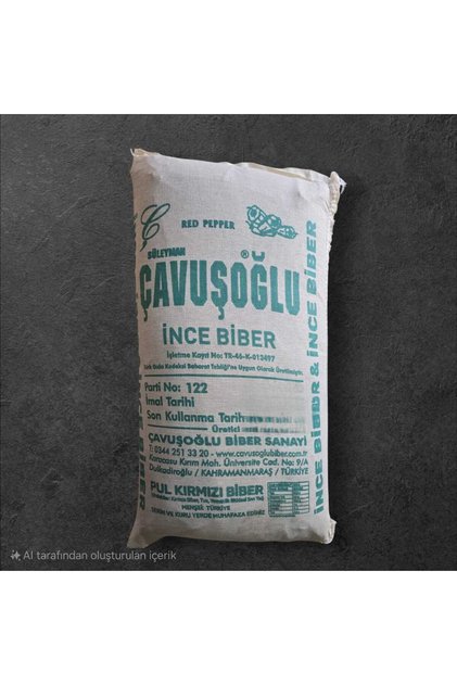 Süleyman Çavuşoğlu ( Ince Kıyım) Evlik Kırmızı Pul Biber 10kg