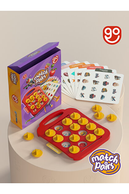 Go Toys Match Pairs Hafıza Eşleştirme Oyunu Eğitici Oyuncak