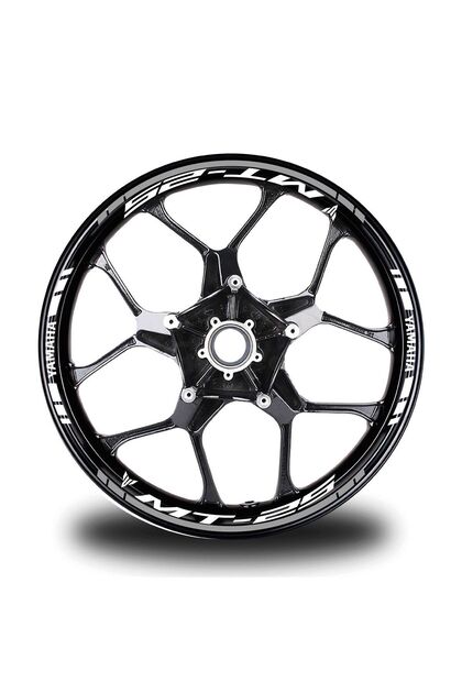Gri Yamaha MT25 Takım Jant Sticker Etiket Su-Nem Dayanıklıı