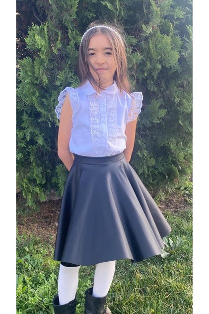 Girls' Skirt with Elastic Waistband