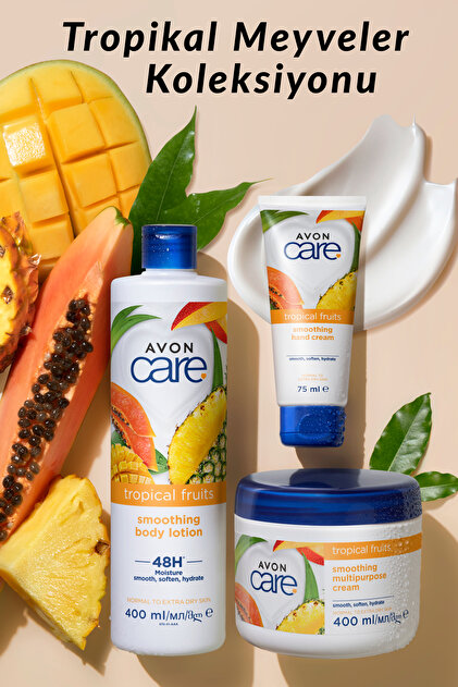 Avon Care Tropical Fruits El Kremi Ve Vücut Losyonu Paketi