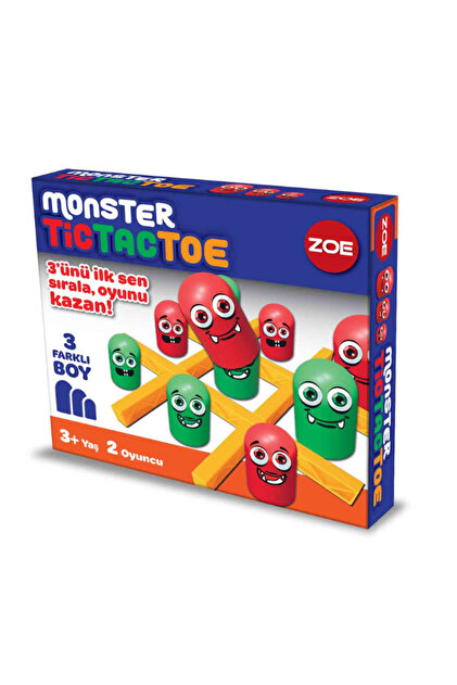 Genel Markalar Monster Tic Tac Toe Kutu Oyunu 35009 - Fiyatı