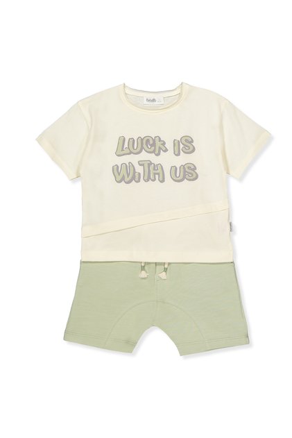 Two-Strap Shorts 2-Piece Set (Lucky Boy) K4697