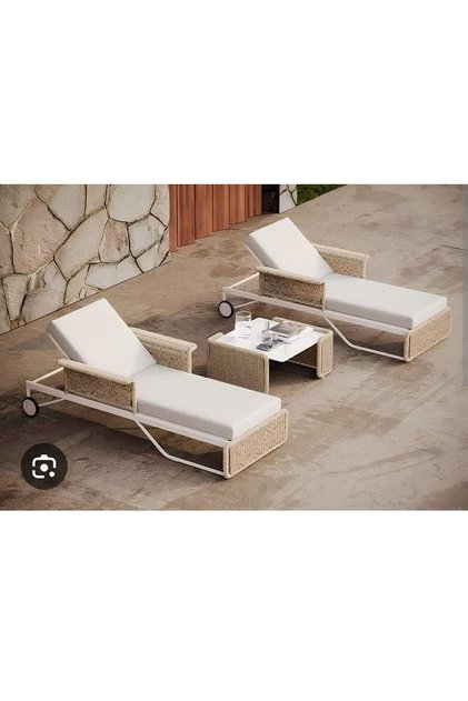 2 Ad Kaşık Adası Şezlong Minderi 180*55*5 Cm Fermuarlı İmpertex Kumaş