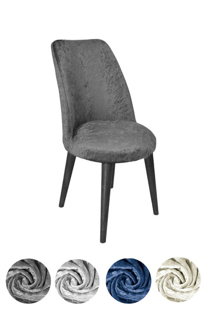Velvet Fabric Oval Chair Cover, Chair Cover 6 Pieces