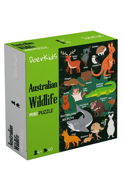Deepchord / DCシリーズ3枚セット DoerKids Avustralya Vahşi Yaşam Eğitici Mini Puzzle | 3-7 Yaş - 40