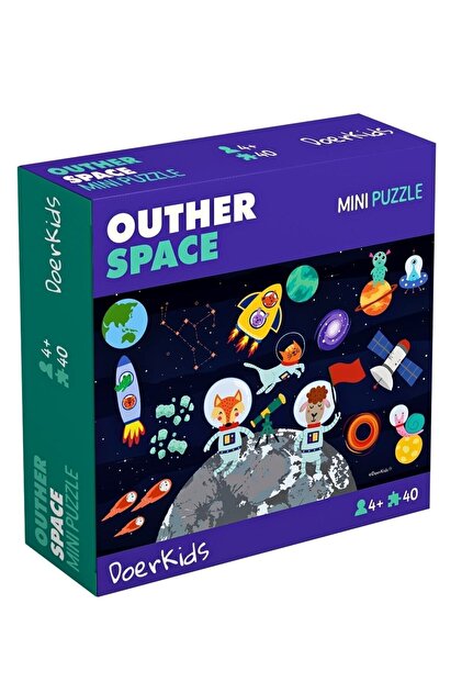 DoerKids Uzay Boşluğu Mini Puzzle | 40 Parça 3-7 Yaş - Fiyatı