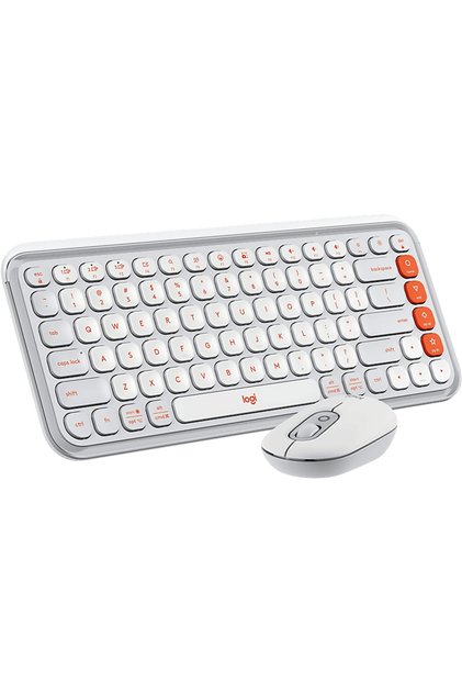 Pop Icon Bluetooth Klavye & Mouse Seti Beyaz (Türkçe Tuş Dizimi) 920-013075