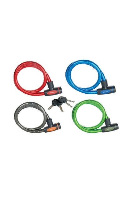 Masterlock 8228EURDPRO Keyed Armoured Cable Lock, 1m x 18mm, Hardened Steel with Vinyl Coating, Disc Key Cylinder, 4 Keys, for Bikes, Skateboards, Lawnmowers, Gates and Fences