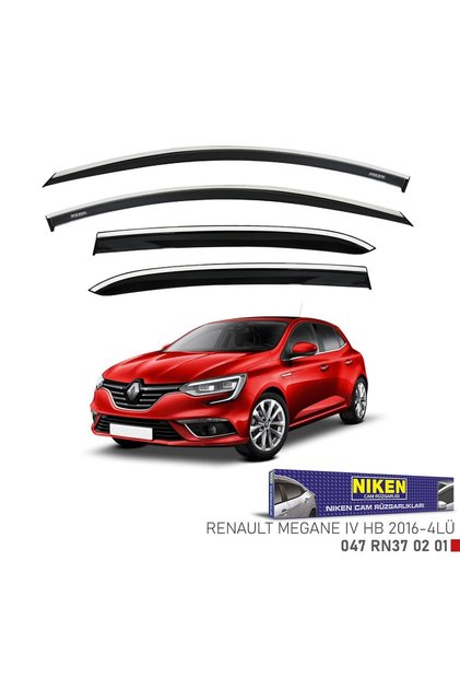 Renault Megane 4 hb Kromlu Cam Rüzgarlığı 2016+