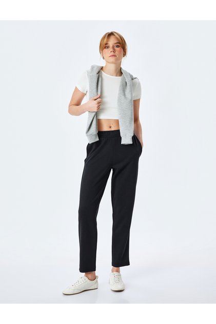 Modal Fabric Comfortable Fit Pocket Sweatpants