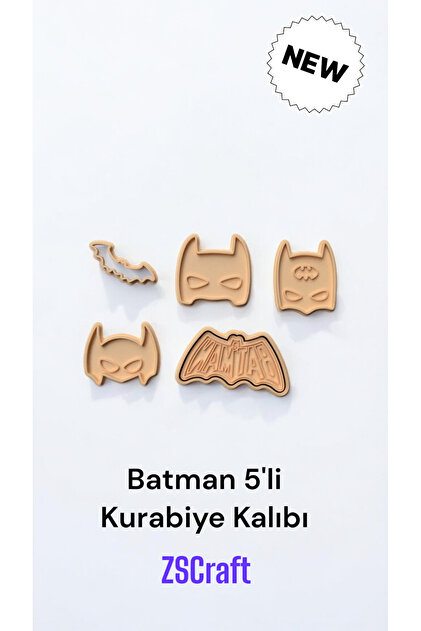Batman Kurabiye Kalıbı Ve Şeker Hamuru Kalıbı