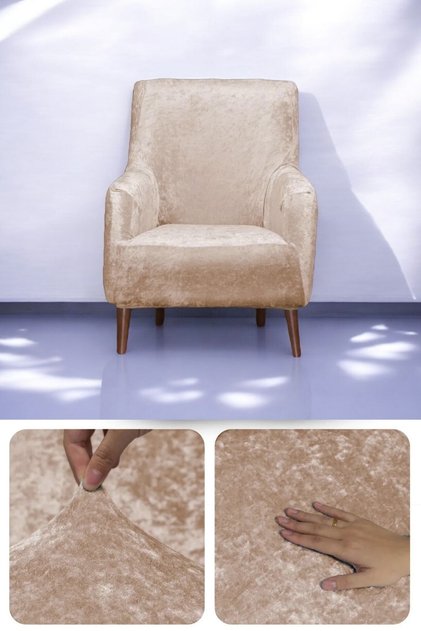 Velvet Single Sofa Cover Elastic Sofa Cover | Elastic Seat Cover | Seat Cover