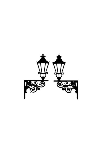 Parking Lamp Candlestick Wall Sticker A+Quality 40 X 22 cm Durable