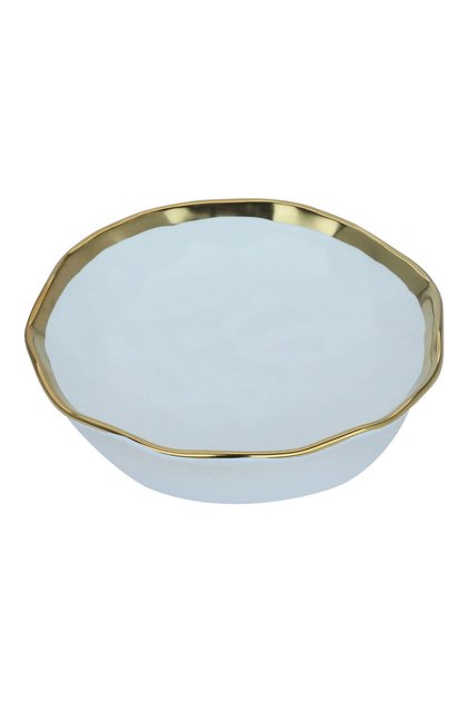 Al Saif Gallery porcelain serving plate, 8 inches, round - white