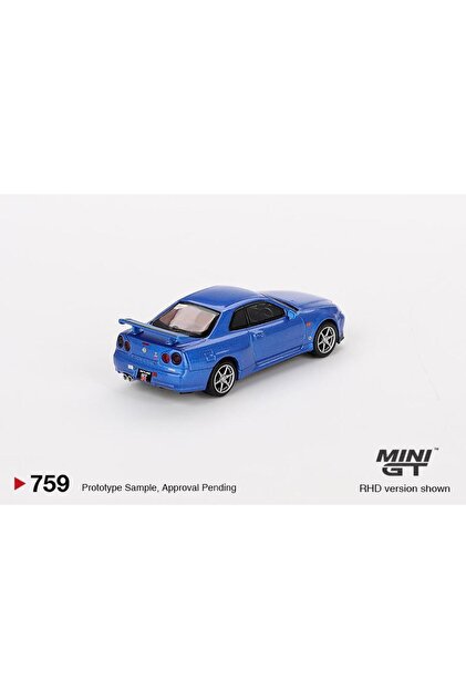 mini gt Nissan Skyline GT-R (R34) V-Spec Bayside Blue 759 - Fiyatı