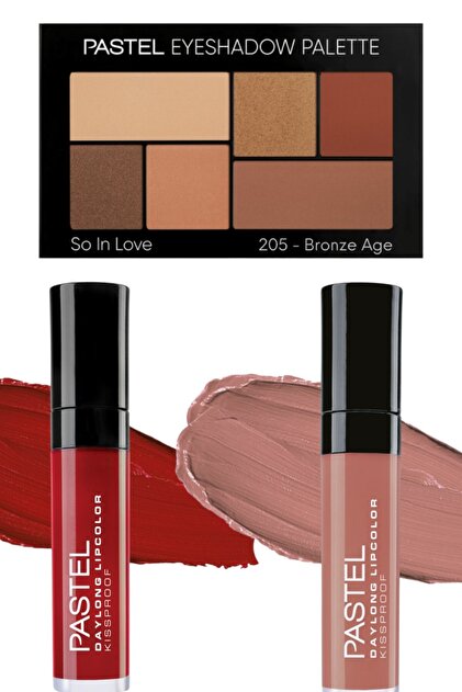 Pastel Daylong Lipcolor Kissproof 42 Ve 09 Mat Likit Ruj 2li set +