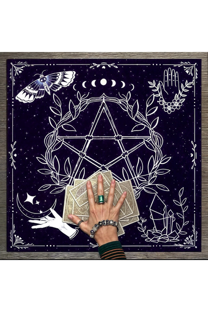 Kaliteli Kumaş, Canlı Renkli Tarot Örtüsü Sunak Örtüsü Altar Örtüsü Ritüel Çalışma Örtüsü