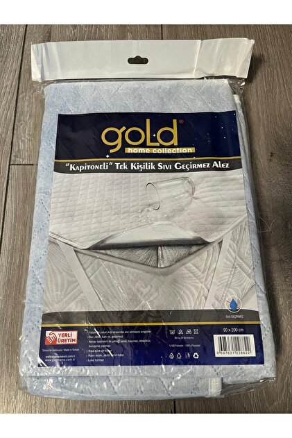 GOLD HOME EV TEKSTİLİ KAPİTONELİ SIVI GEÇİRMEZ ALEZ TEK KİŞİLİK