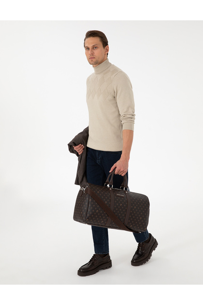 Men's Brown Sports Travel Bag 50297139-Vr029