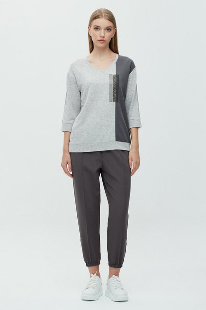 Ribbed Slit Trousers