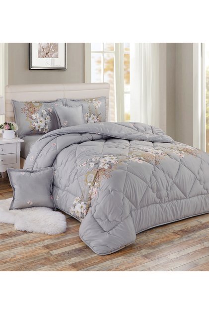Comforter Set 4 Piece Single Size Elegant Bedspread Lightweight Comforter Suitable for All Seasons