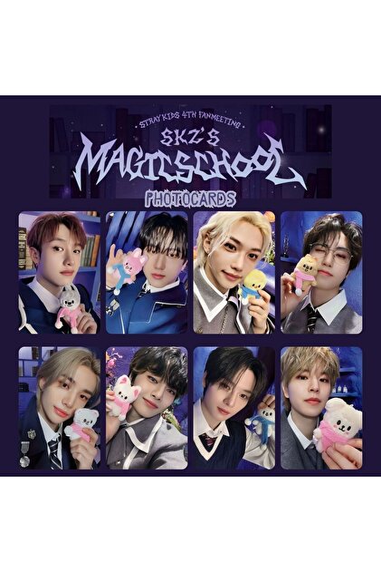 Kpop Dünyasi STRAY KIDS '' Magic School '' Photocards Set - Fiyatı