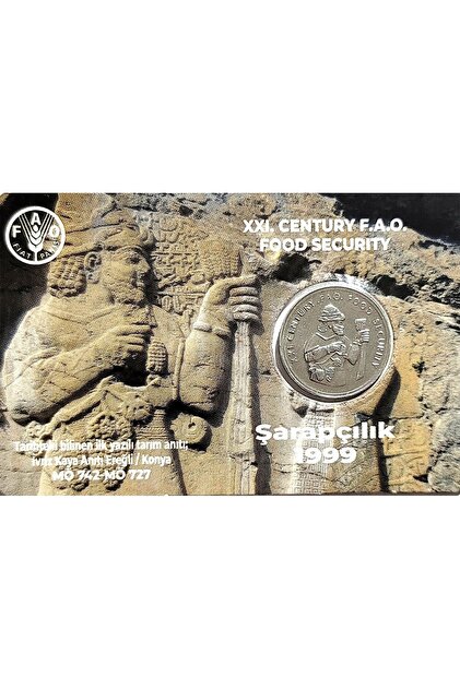 50.000 Lira (1999) F.A.O “şarapçılık” Çil Eski Madeni Para,