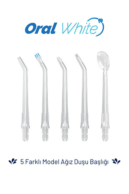 Ağız Duşu Yedek Başlığı (5 Adet Farklı Model Set)