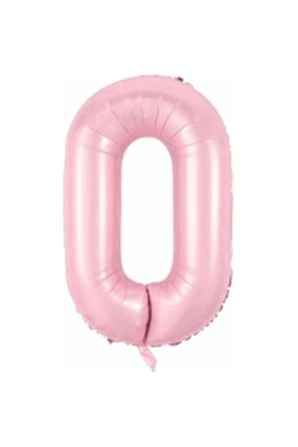 Foil Balloon Number 0 Helium Balloon 76 Cm Pink Color - Age 0 Balloon - Birthday Party Set Supplies