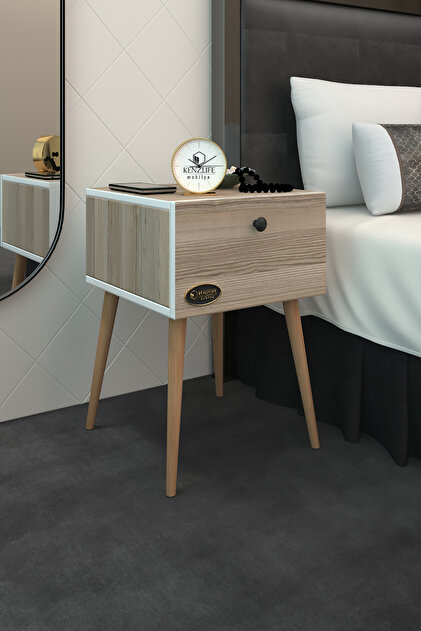 Kenzlife Komodin Tora Byz 60*39*39 Komidin Ahşap Ayaklı Kitaplık