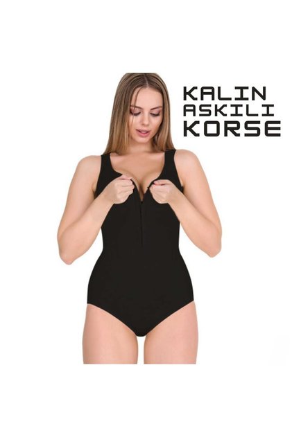 Kalın Askılı Çıtçıtlı Zayıflatan Toparlayıcı Badi Korse