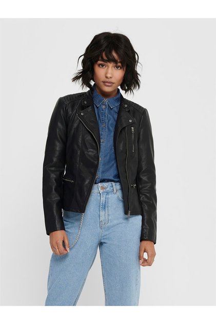 Onlfreya Faux Leather Biker Otw Noos Kadın Ceket