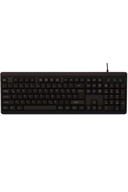 Kb-741F Siyah-Gri Usb 2 Metre Bakır Kablolu Tamamen Türkçe F Klavye