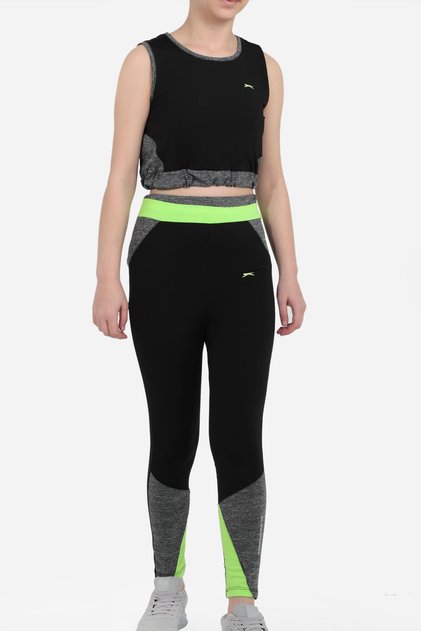 Desi Girl's Tracksuit Set Black