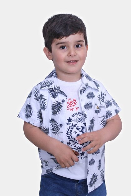 Fyk Kids Male Child Shirts-T-Shirts 2Li Tops Clothing